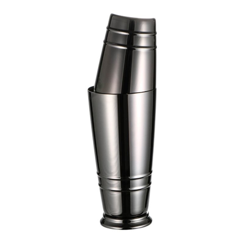 Rvs Boston Bar Cocktail Shaker Professionele Barman Drinken Shakers: Black