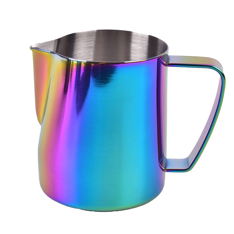 Milk Steaming & Frothing Pitcher Stainless Steel Non-Stick Milk Jug Pull Flower Cup For Coffee Cappuccino Latte Art: MC / 600ml