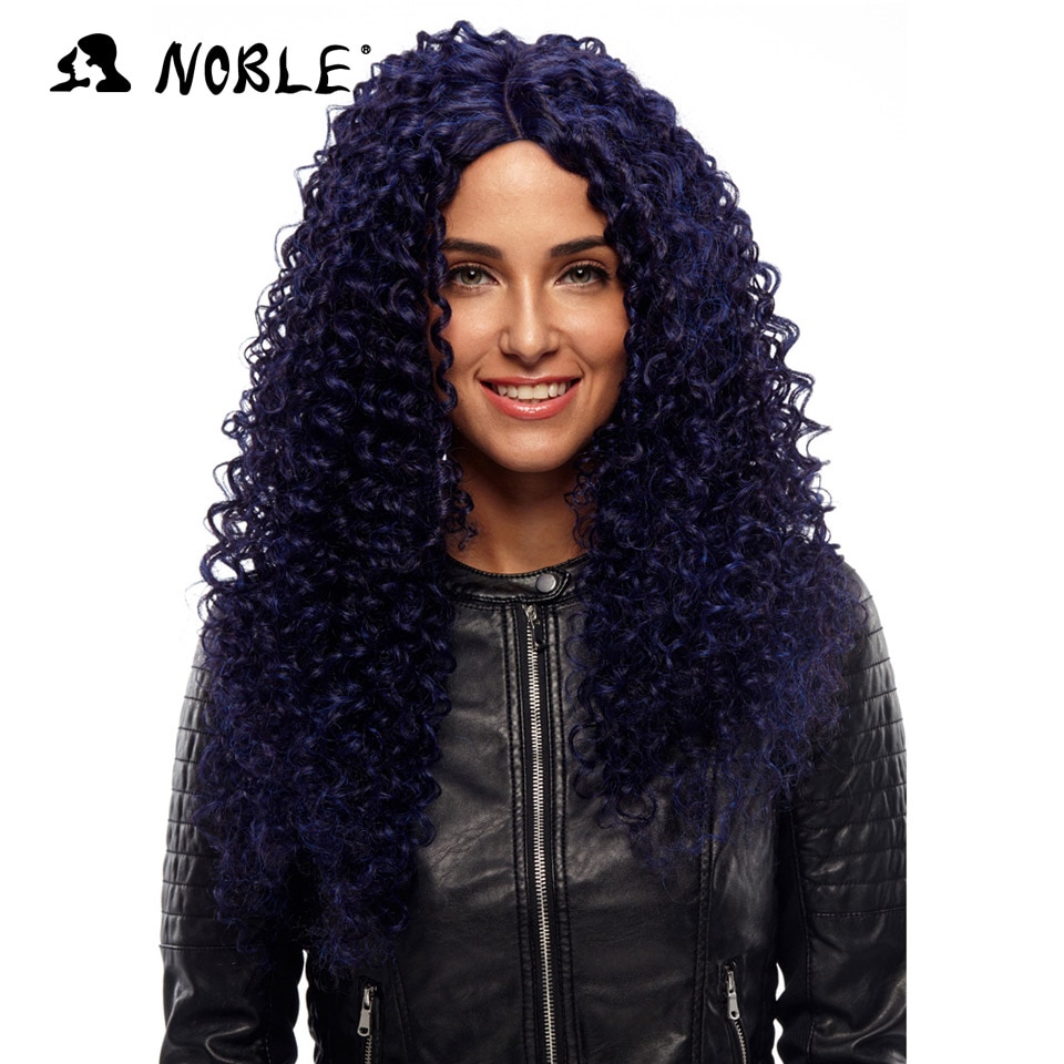 Noble Haarproducten Pruik 26 inch Lange Krullen Cosplay Elastische IK Deel Lace Synthetische U Deel Pruiken voor Zwarte Vrouwen