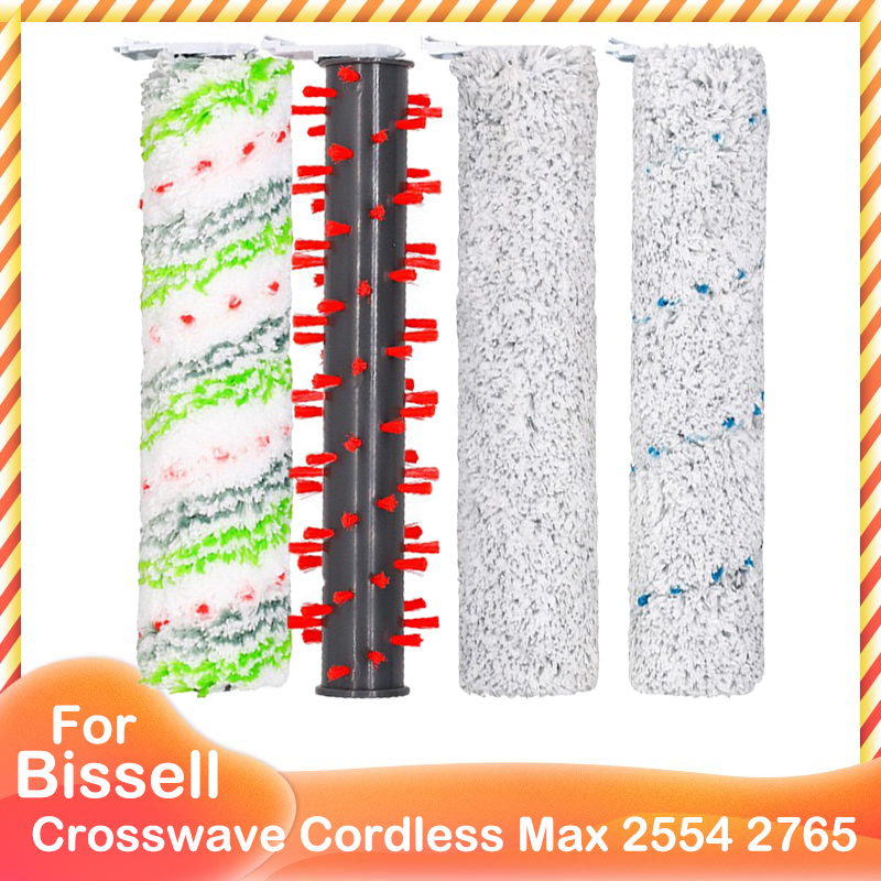 Main Brush HEPA Filter For Bissell Crosswave Cordless Max 2554 2554A 2590 2596 2596B 2596M 2765 2765F 2765Z 2765E 2765N 2767Z: Clear