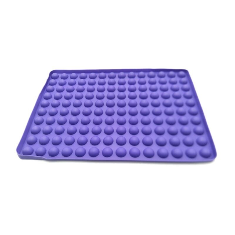 Siliconen Bakken Mat - 2 Cm Halfrond Siliconen Mat Met Knoppen-Bakvorm Voor Hond Koekjes En Behandelt Bakken papier-: light purple