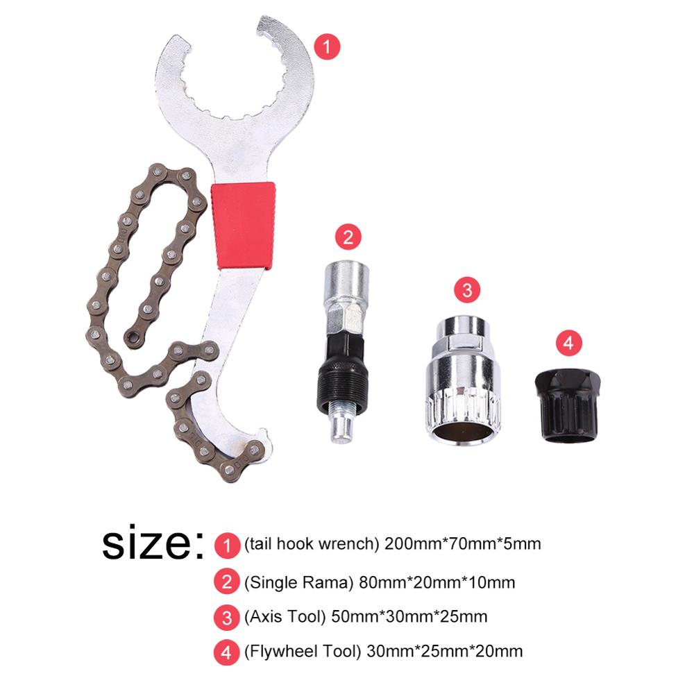 Mountainbike Reparatie Tool Kits Fietsketting Verwijdering/Bracket Remover/Freewheel Remover/Crank Puller Remover Outdoor Bike gereedschap