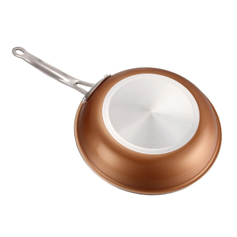 10-inch non-stick copper frying pan aluminum frying pan ceramic coating and gas cooking panel pan oven and dishwasher are safe t