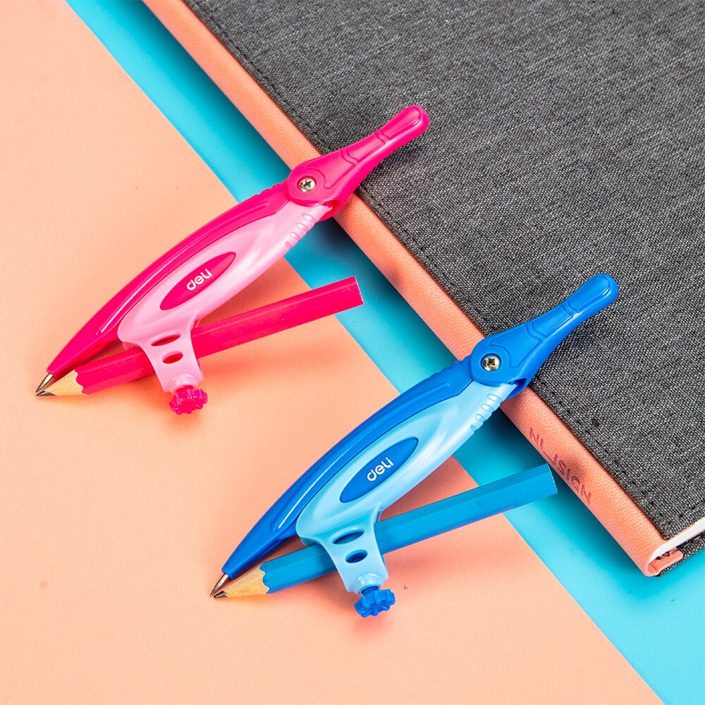 Deli – boussole EG20102 avec crayon mécanique en plastique, 2 pièces 2C