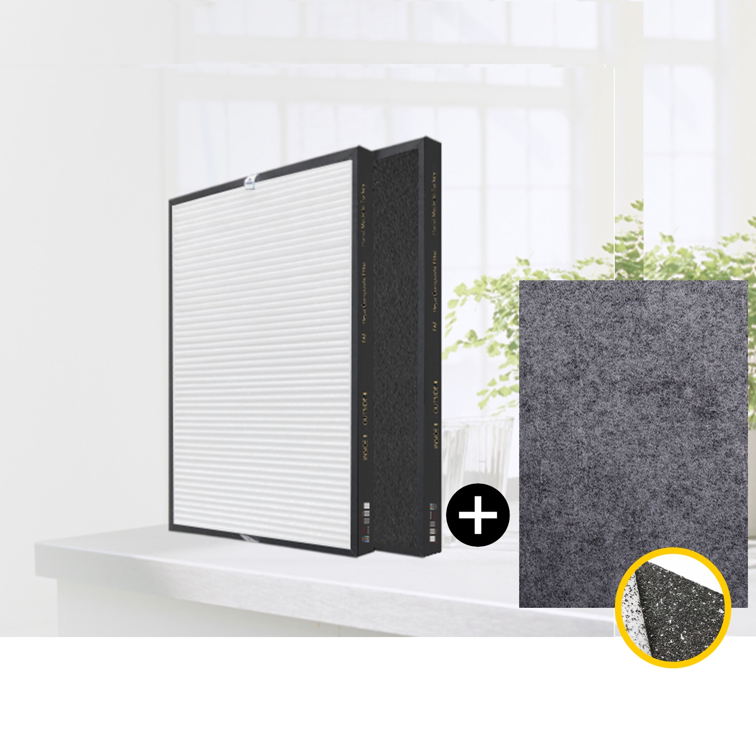 Rowenta PU2120 (XD6040) oczyszczacz powietrza kompatybilny filtr węglowy Hepa nowy filtr przeciwwirusowy srebrny jon ochronny