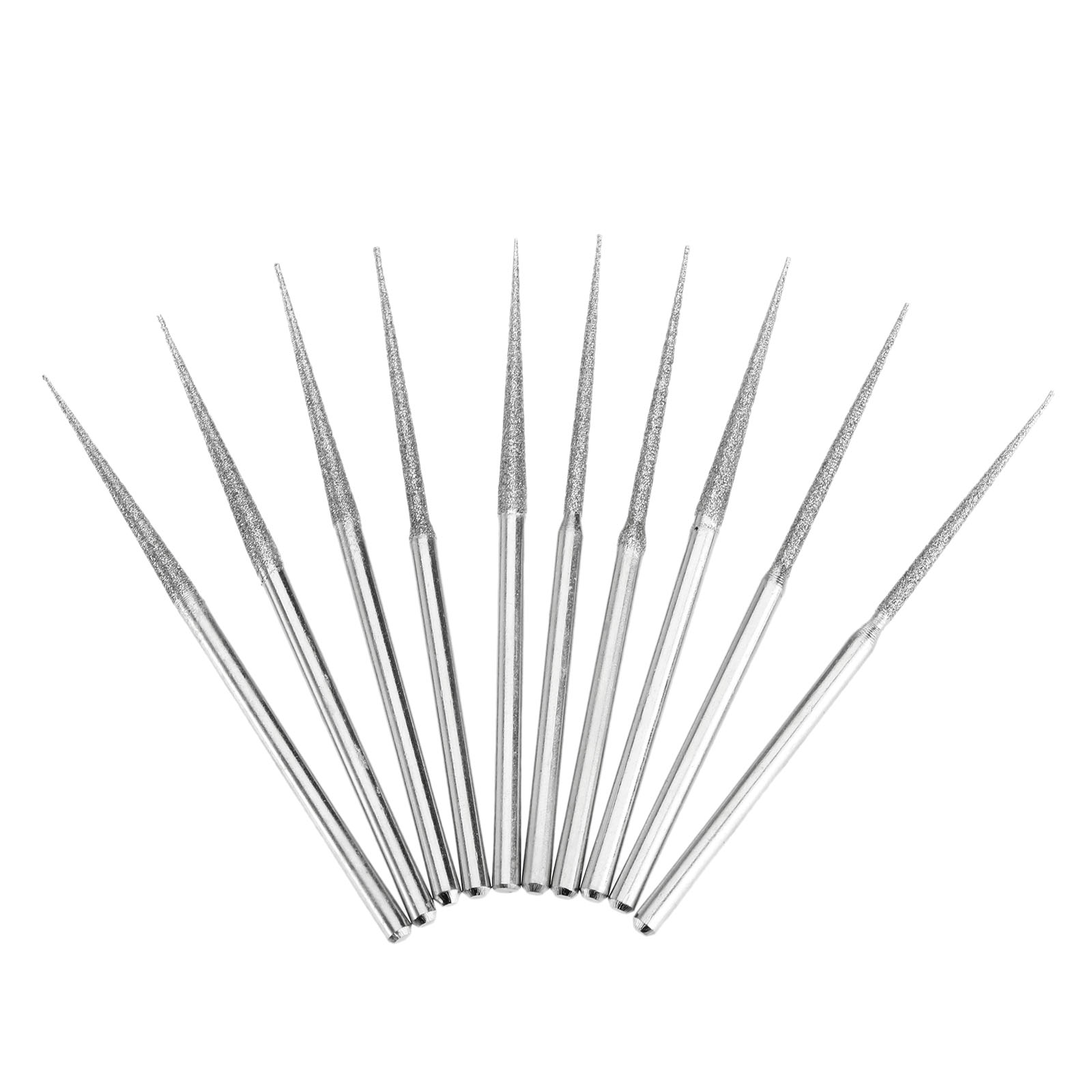 10Pcs Mini Boor Diamant Slijpen Staven 3 Mm Schacht Bur Bit Naald Slijpen Carving Tool
