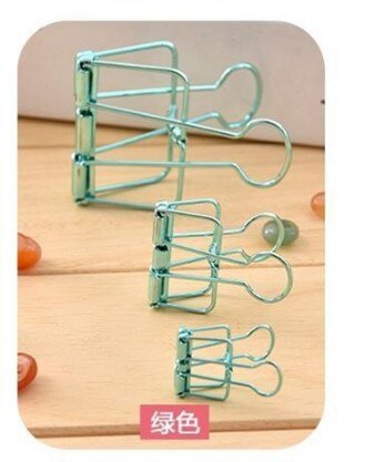 cute kawaii sequins metal office school binder clip set candy rose pink student paper document organizer clip stationery OT3355: 5