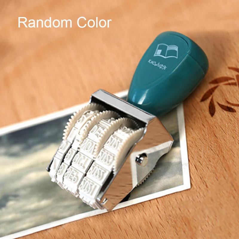 Saizhi 1Pcs Diy Vintage Plastic Rolling Stempel Maand Datum Wiel Postzegels Dagboek Album Scrapbooking Briefpapier SZ3702: Default Title