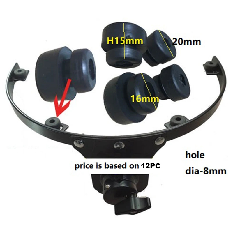 drum mounting rubber washer 12 pc
