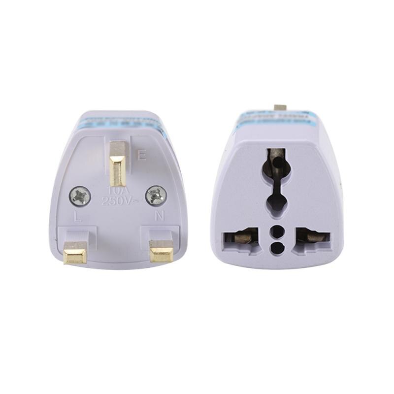 UK To EU Euro Portable Outdoor Travel Wall Adapter Converter Socket UK Pakistan Malaysia Maldives Plug Home Decor Furniture