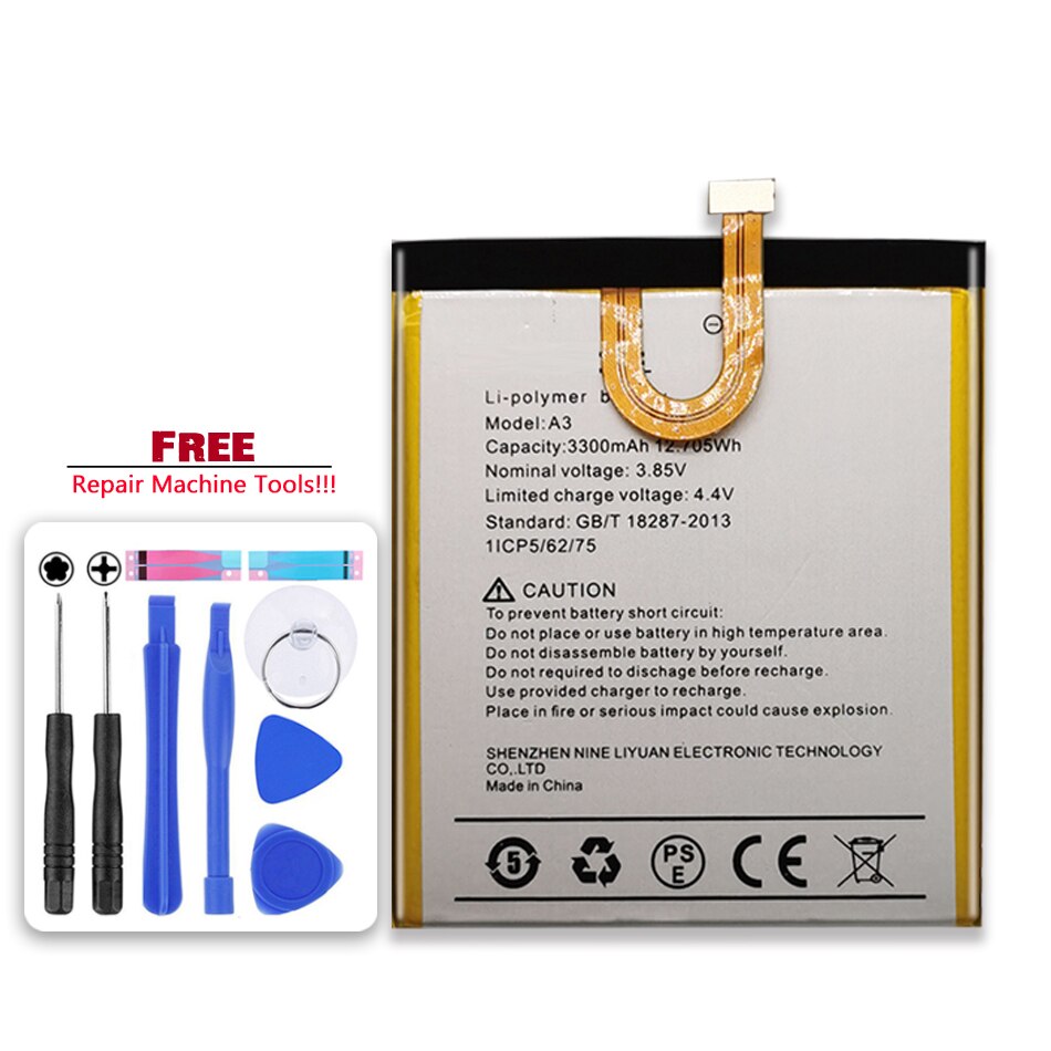 3300mAh Batterie Pour UMI Umidigi A3 / A3 3 Pro A3Pro Bateria Batteries