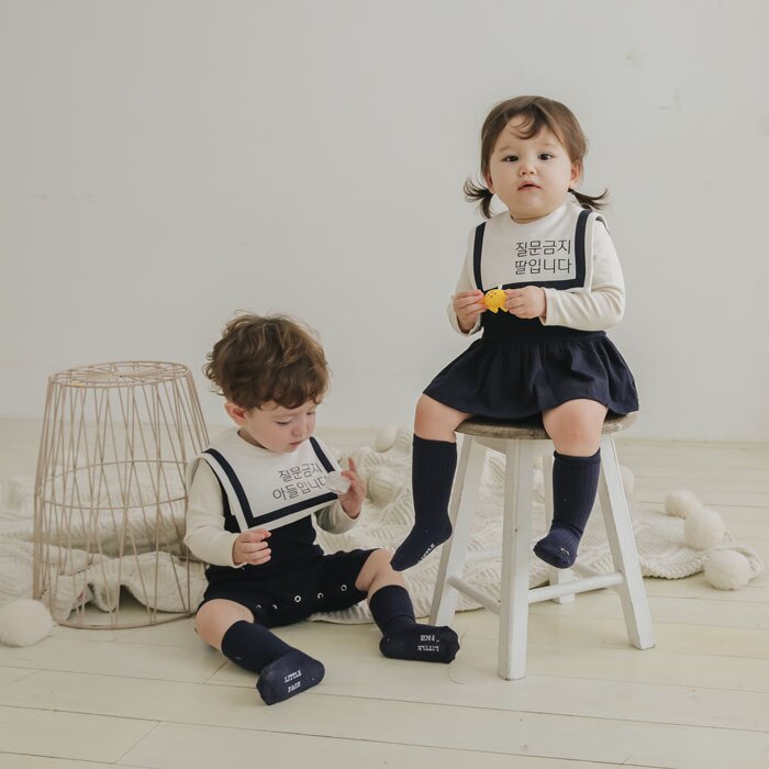 Bambini fratello sorella abiti coordinati spagnolo coreano bambino bambino pagliaccetto neonato tuta ragazze un pezzo vestito ragazzi vestiti