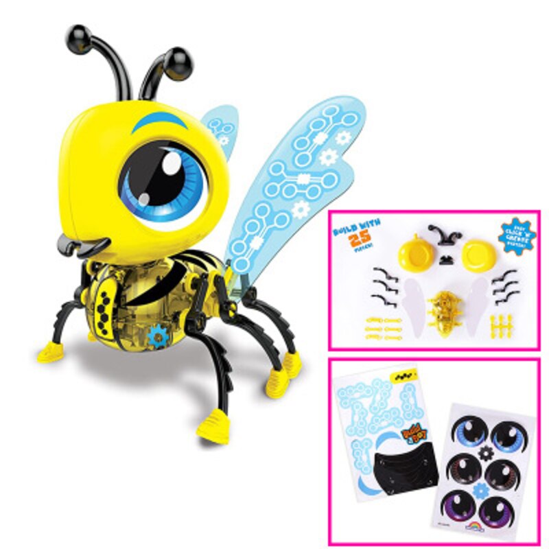 ¡Oferta! Robot eléctrico para ensamblar mascotas, juguete pequeño de abeja, pequeño hormiga, pequeño Robot de ensamblaje de mariquita