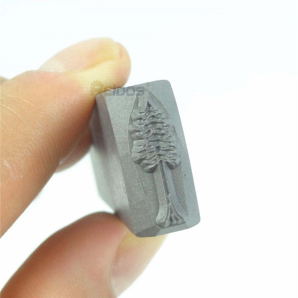 Cedar Tree stamp 5x16.5mm,RCIDOS DIY Bracelet/jewelry symbols steel stamp