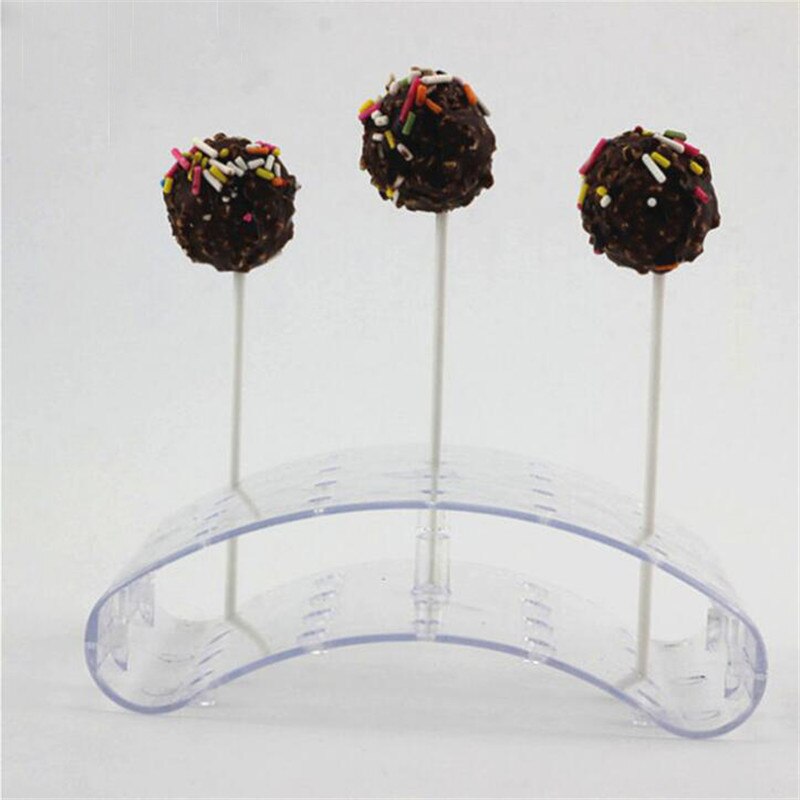 20 Gaten Cake Pop Lolly Stand Display Houder Bases Plank Diy Bakken Gereedschappen U-vormige Display Diy Bakvormen Taart Keuken gadgets: White