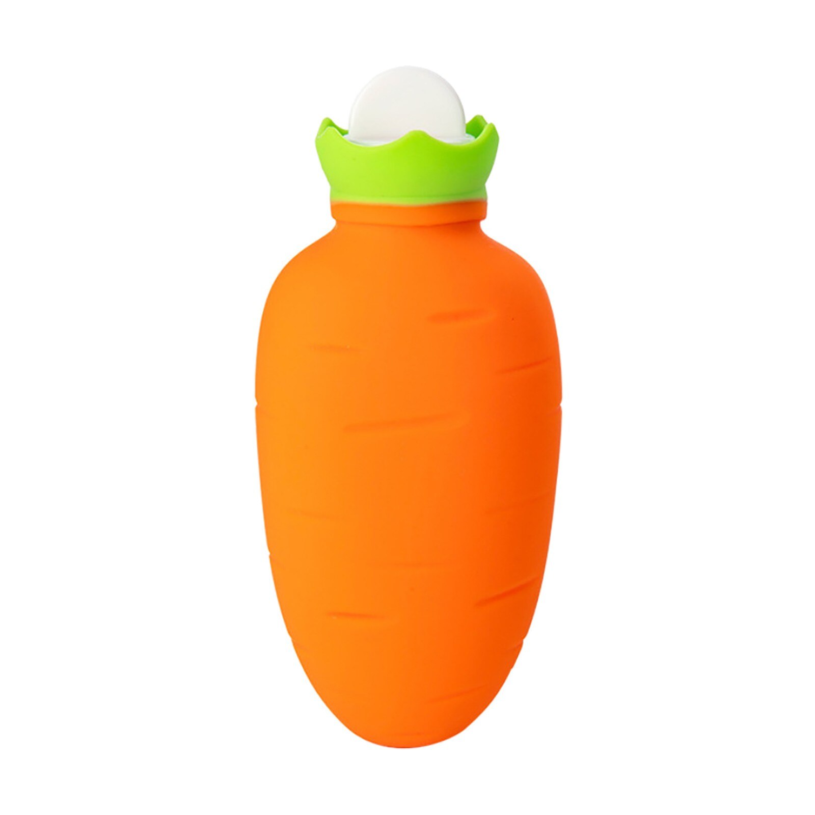 Water Bottle Color Carrot Thick PVC Silicone Rubber Water Bottle Irrigation Hand Warmers Warm Palace Warm Bag: C