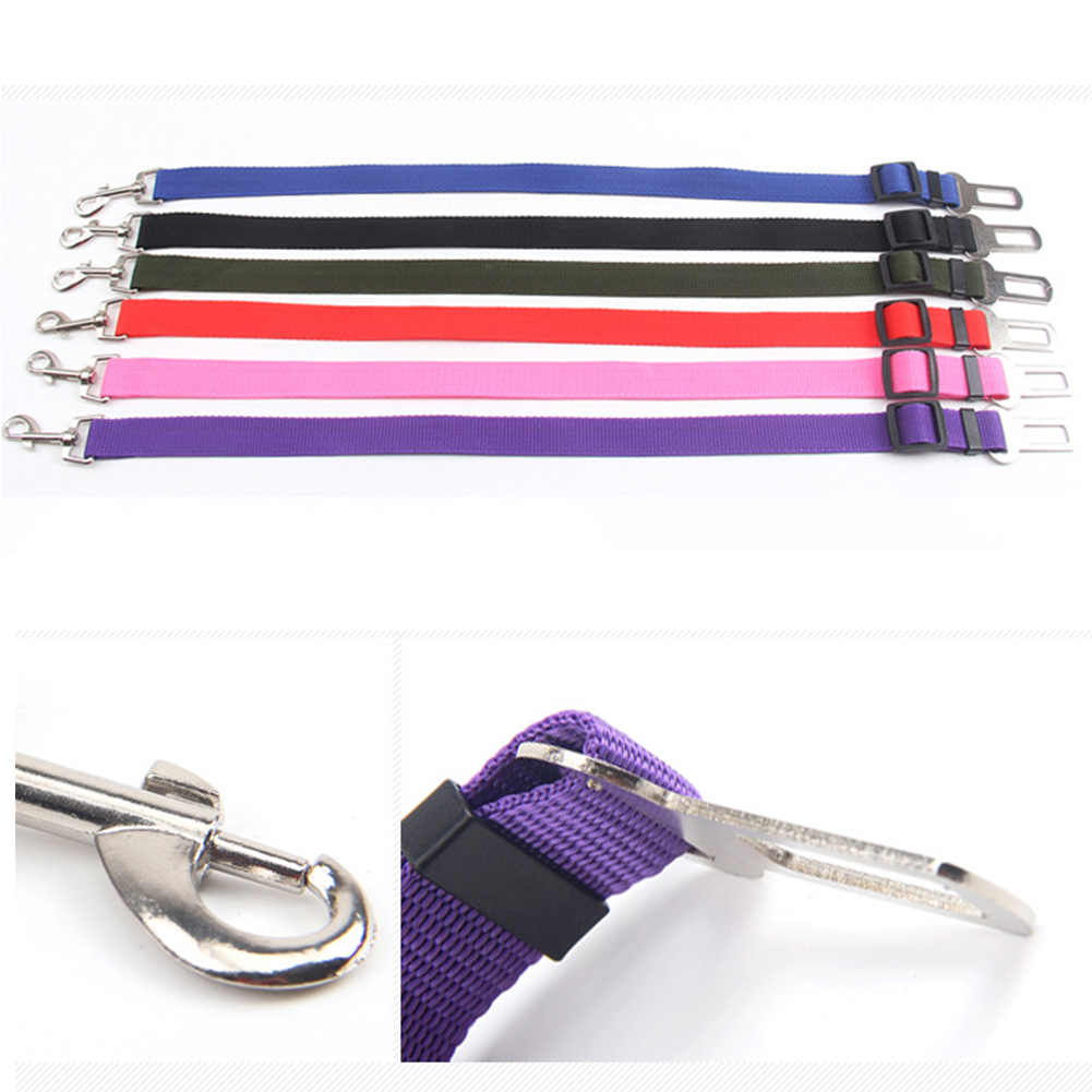 Verstelbare Pet Autogordel Puppy Kitten Voertuig Beveiliging Harness Leash Kat Hond Autogordel Reizen Tractie Riem Lood clip