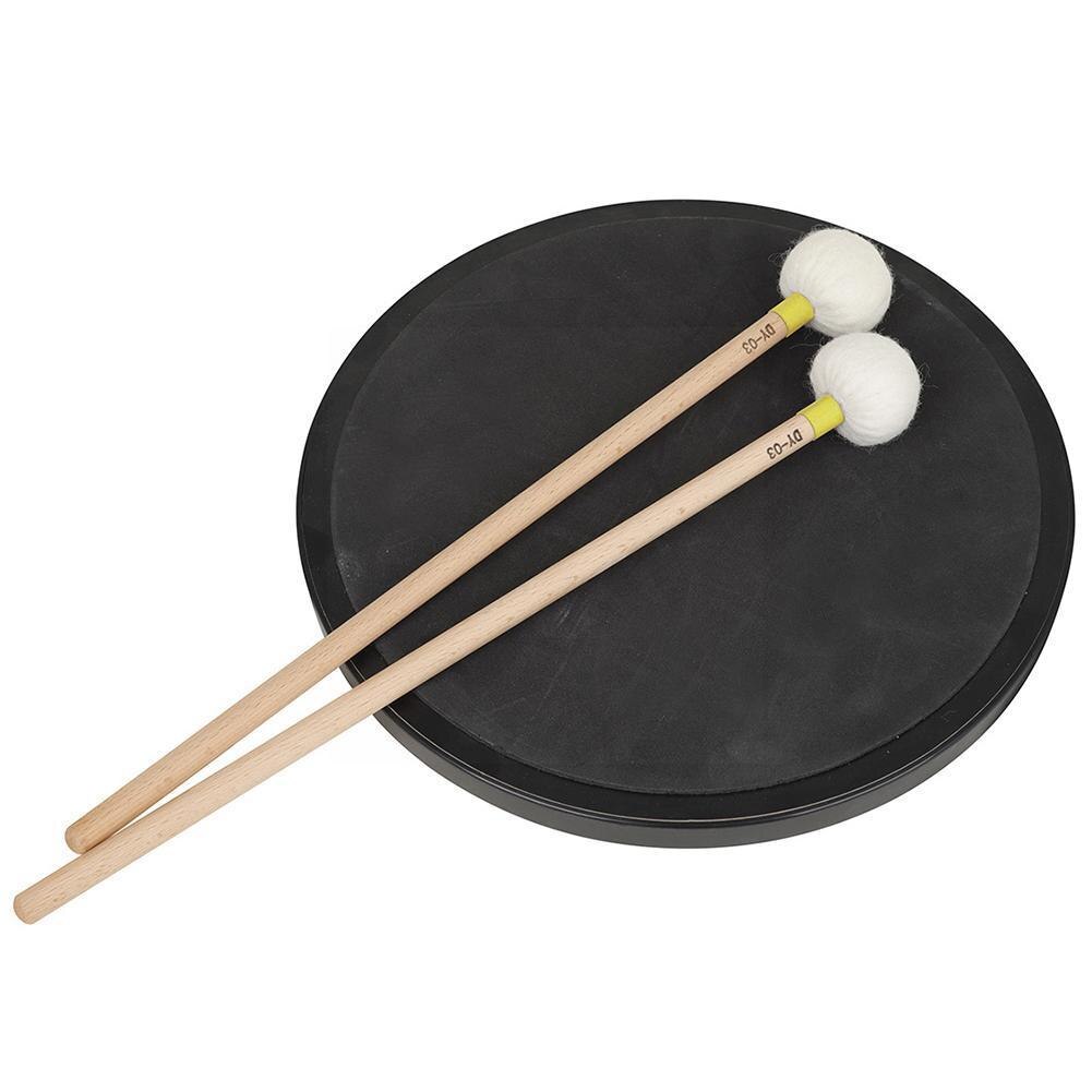 1 Pair Symphony Timpani Mallets Percussion Drum Sticks Felt Wood Handle Soft With Instrument Maple R6t6