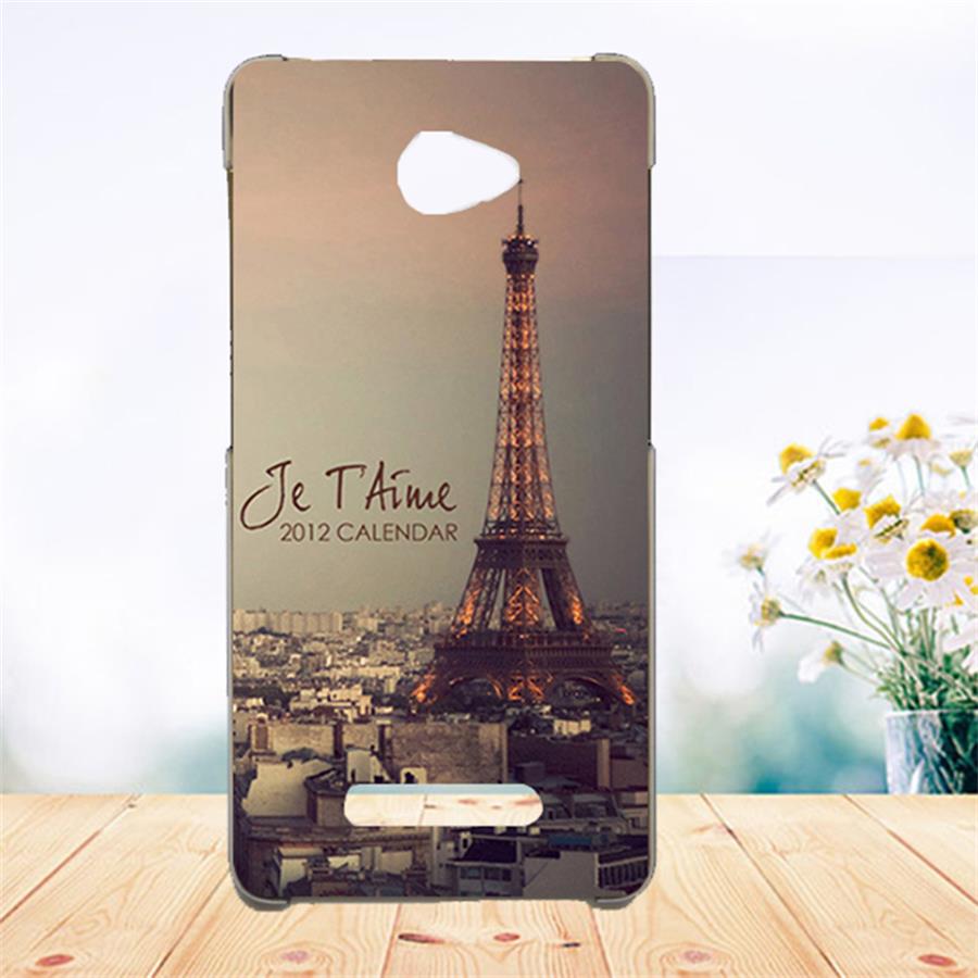 Funda de teléfono suave Tpu para DEXP BL250 Fundas de silicona pintada Lobo Rosa Eiffel Fundas transparente para DEXP BL250 cubierta trasera: c010