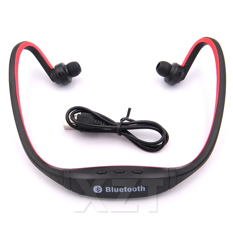 S9 Bluetooth Oortelefoon Hoofdtelefoon Draadloze Stereo Headset Sport Met Microfoon Handsfree Voor Voor Iphone Huawei Xiaomi Smartphone: Rood