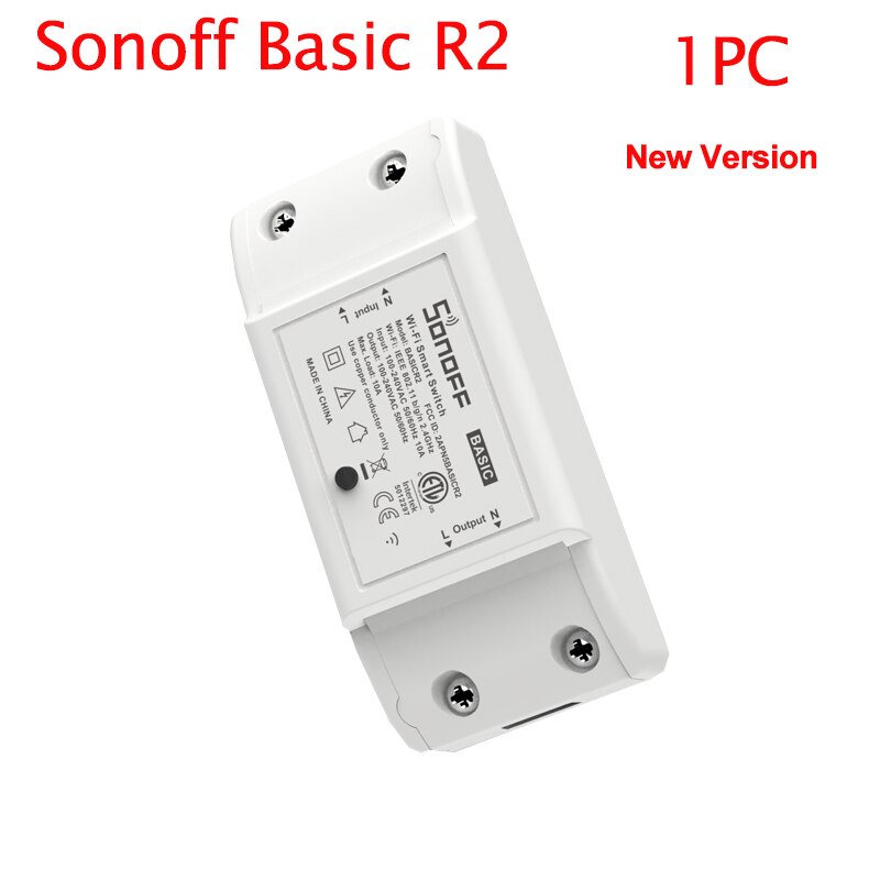 Sonoff di Base R2 Wifi Smart Switch Wireless Smart Home, Casa Intelligente Remote Timer di Controllo INTERRUTTORE Fai Da Te Via Ewelink APP LAVORARE Con Alexa Google: Sonoff Basic 1pc