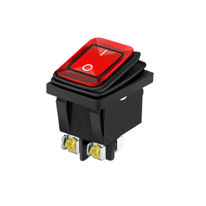 12V 24V / 110V 220V Waterdichte Tuimelschakelaar Rood/Groen Led Licht Verlicht 4 Pinnen 2 Positie/6 Pinnen 3 Stand Tuimelschakelaar