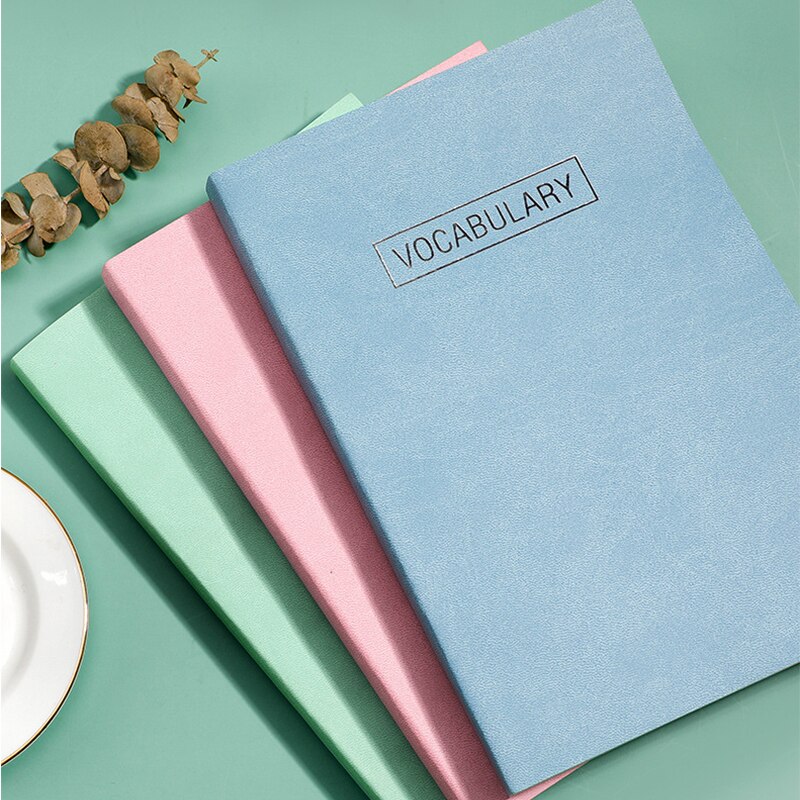 A5 English Memory Learning Notebook 150 Sheets Portable Memo Pad Notebook Memorandum Student School Office Stationery