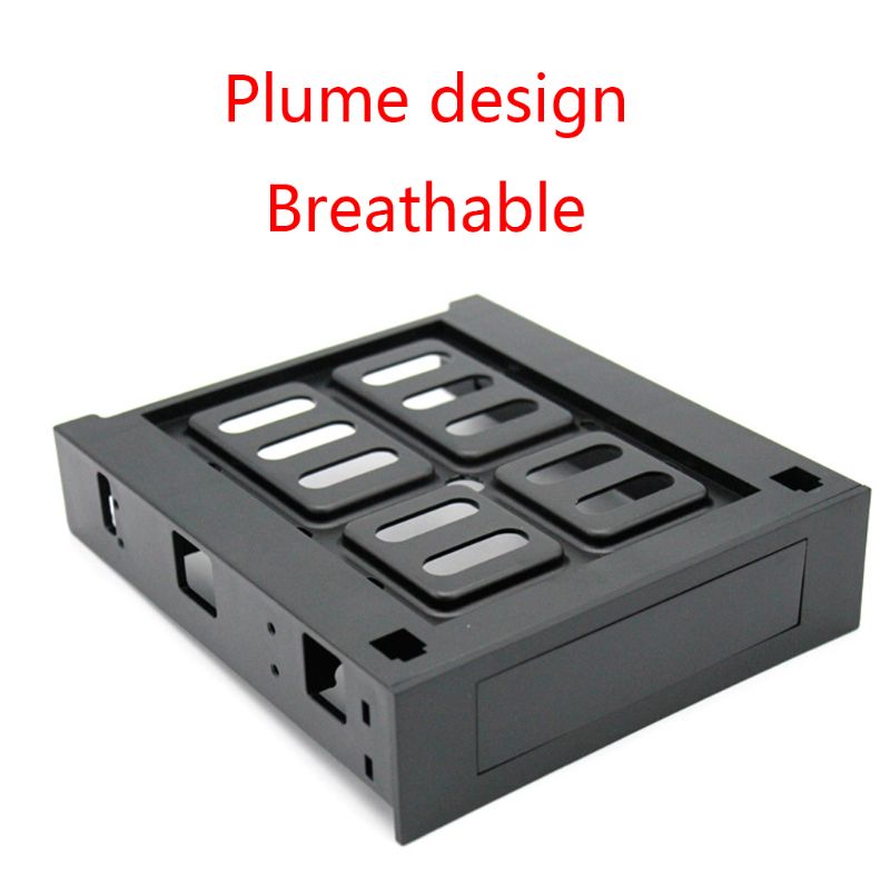 ABS Plastic 5.25inch Optical Drive Position to 3.5 inch 2.5 inch SSD Bracket Dock Hard Drive Holder For PC Enclosure