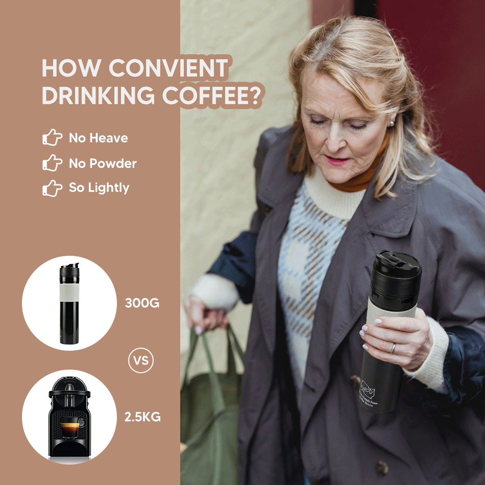 Oryginalna przenośna praska francuska izolowana kubek podróżny premia Grupa będzie lepsza