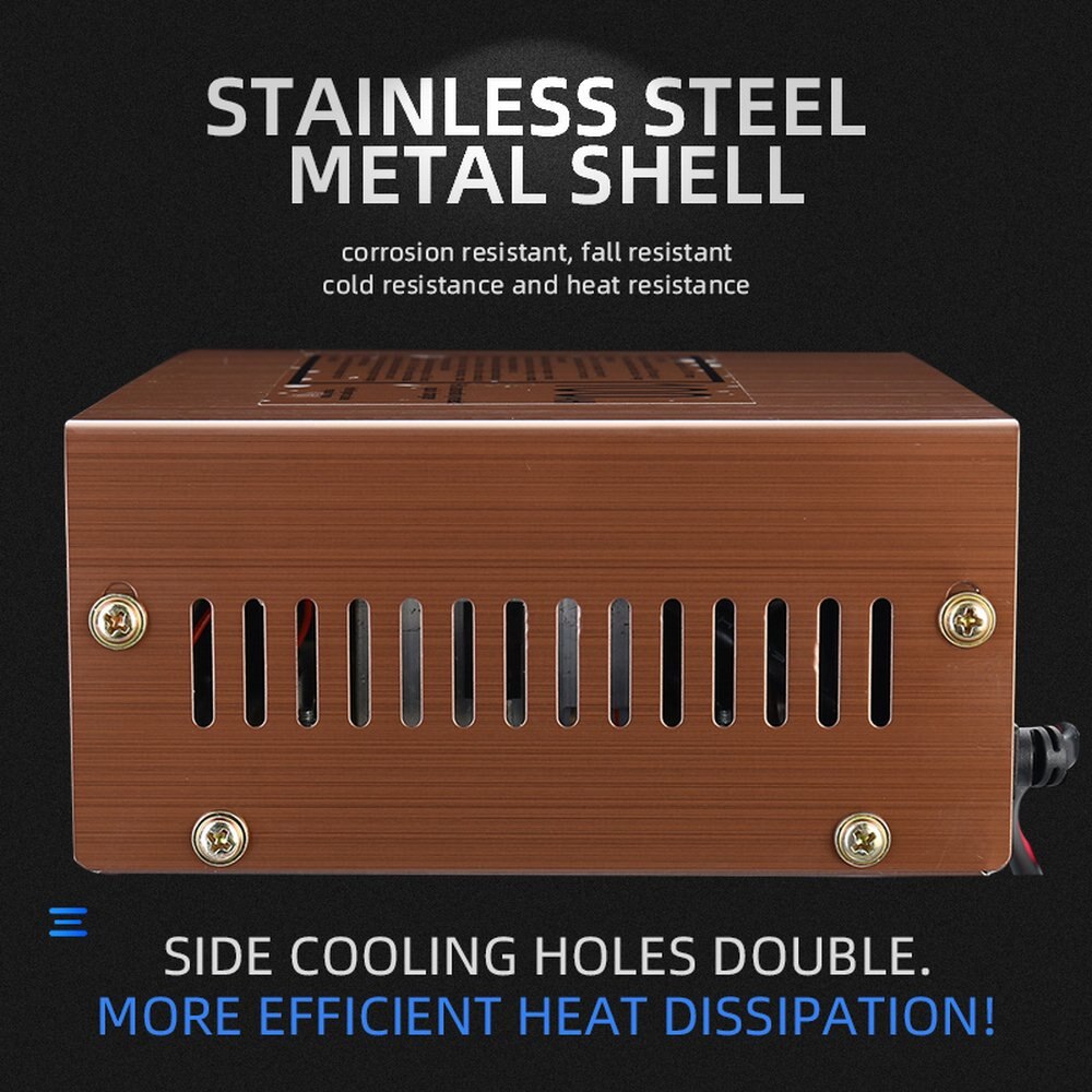 Car Battery Charger Intelligent Pulse Repair 12v 24v Full Automatic Intelligent 100AH Lead Acid Battery Car Battery With Adapter