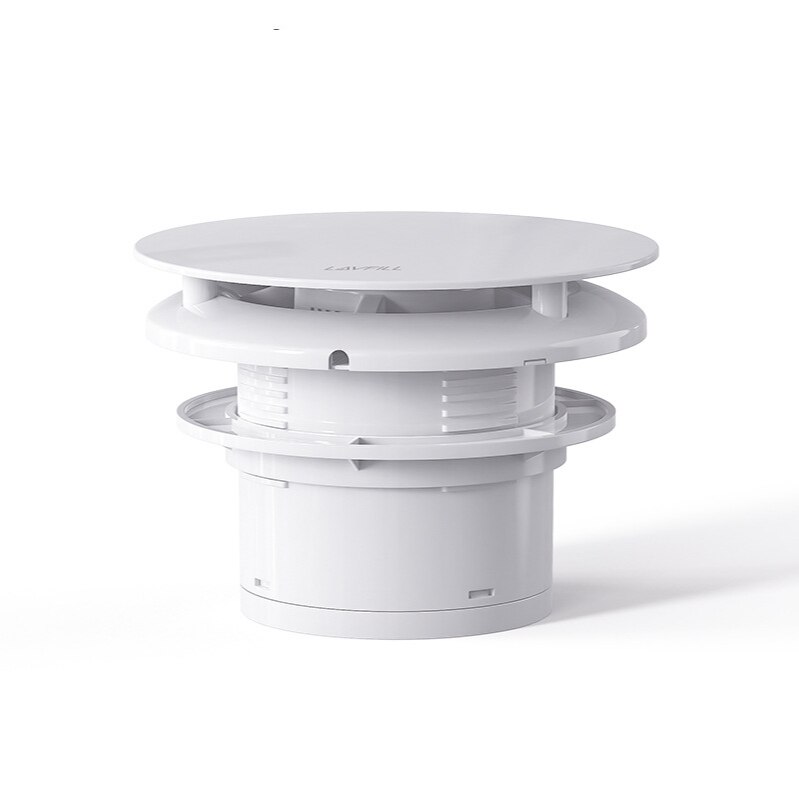 4'' Ventilation Fan Low Noise Ventilator Kitchen Wall Silent Exhaust Fan Wall Pipe Vent Air Clening Machine Extractor Window Fan