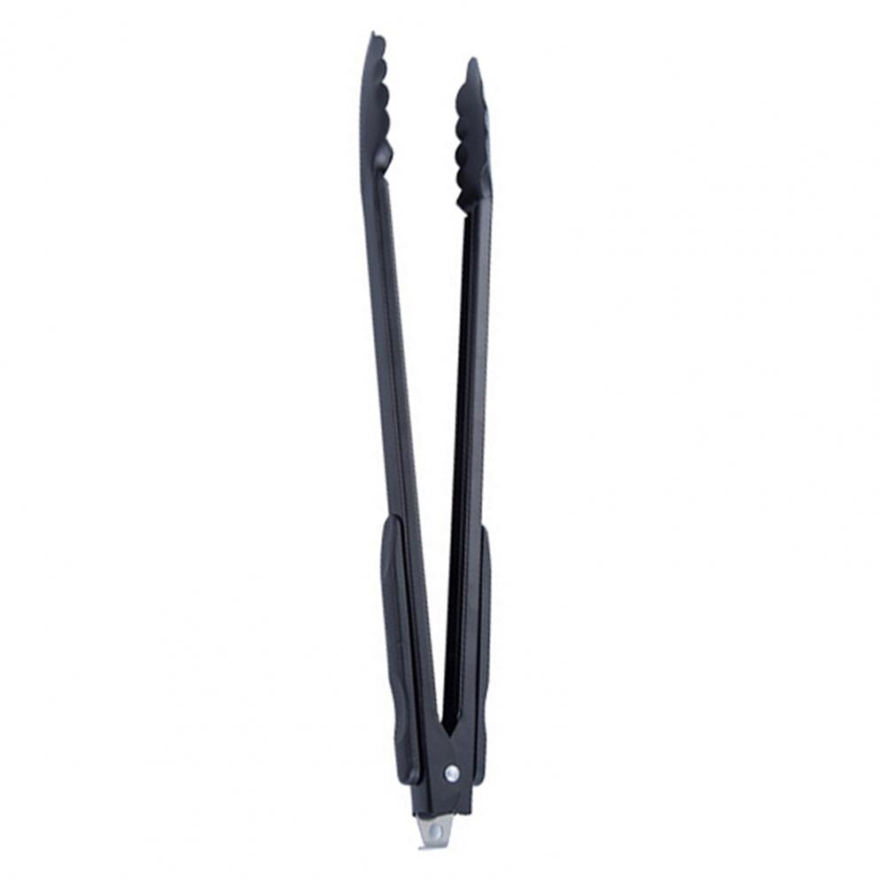 Cooking Tong Wrought Iron Cooking Clamp Anti-corrosion Reusable Useful One Hand Operation Cooking Tong: 14Inch