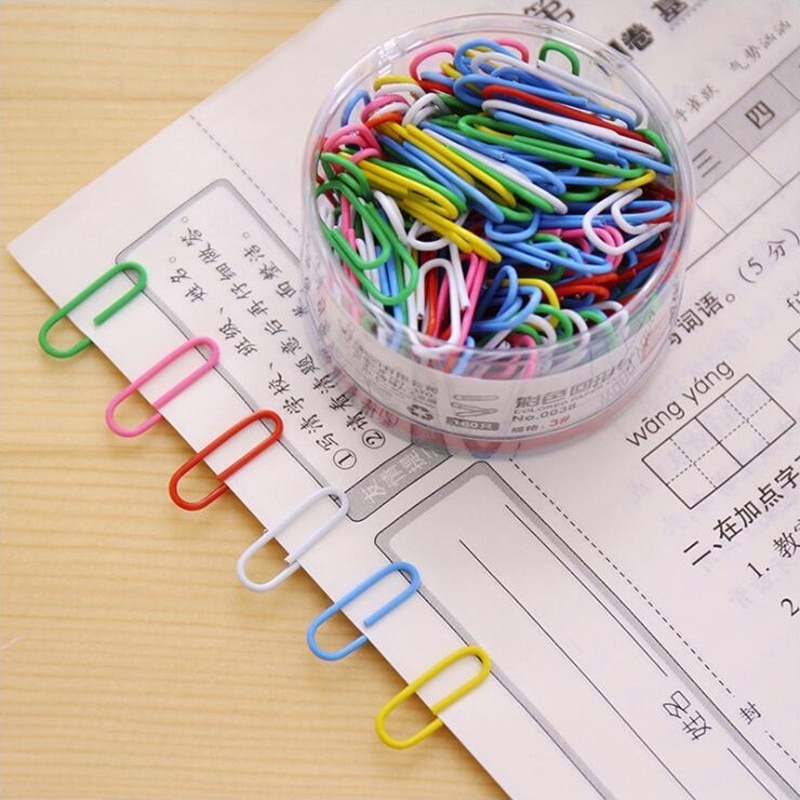 Farbige Papier Clip Metall Material Büro Schreibwaren Und Schule Liefert 20 teile/beutel