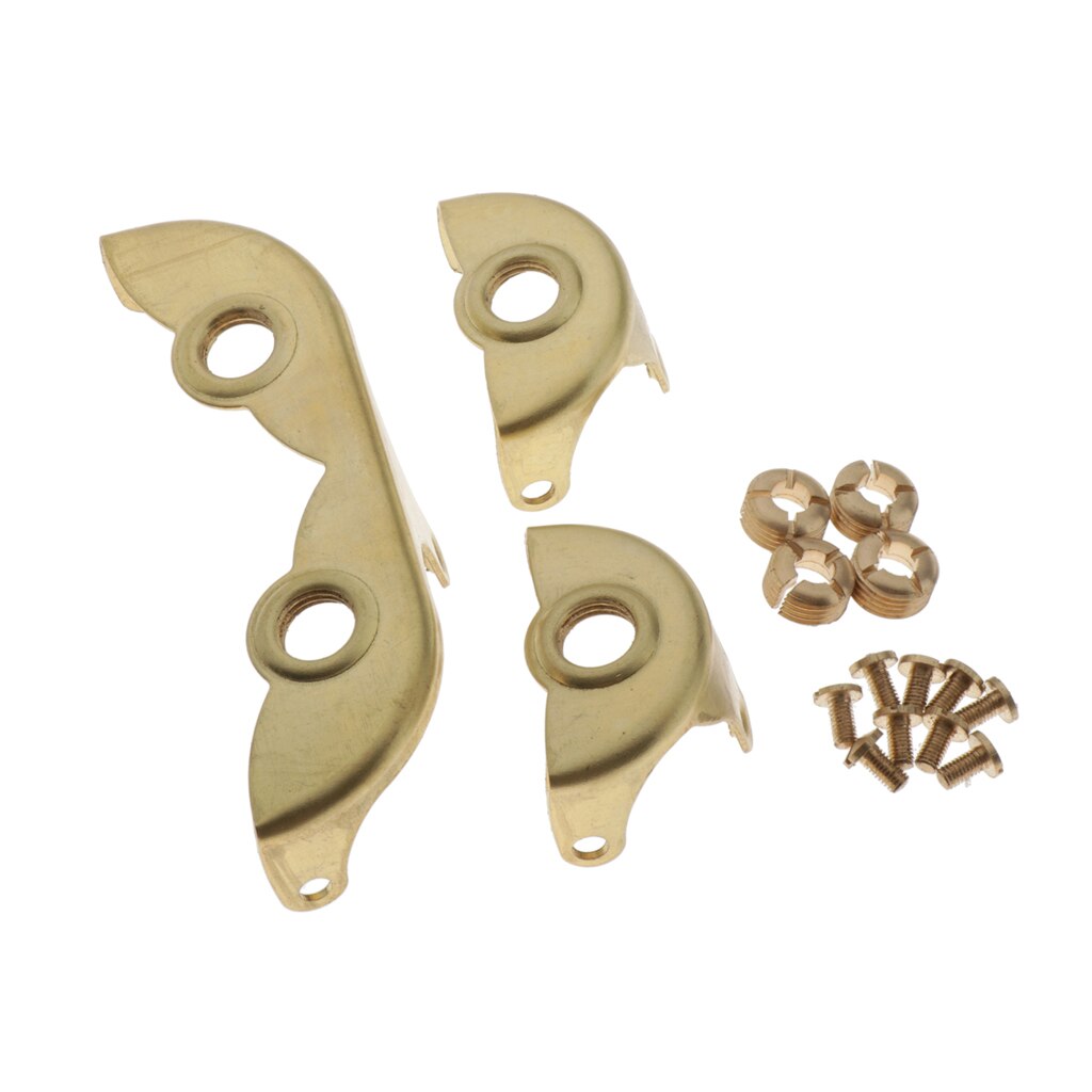 Soprano saxphone key guard kit with screws, instrument sax accessories, r 9cm colors