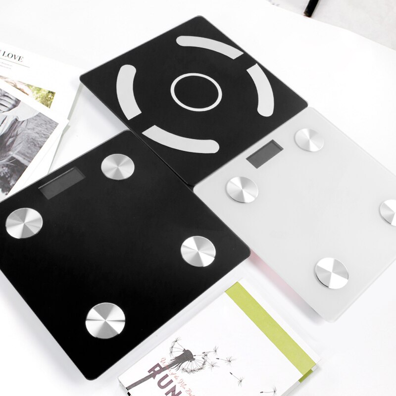 Bluetooth Scales Floor Body Weight Bathroom Scale Smart Backlit Display Digital Scale Body Weight Body Fat Water Muscle Mass BMI