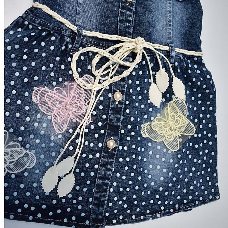 3-6Years Children Kids Little Girls Denim Vest Dress Jacket Spring Autumn Vest Coat