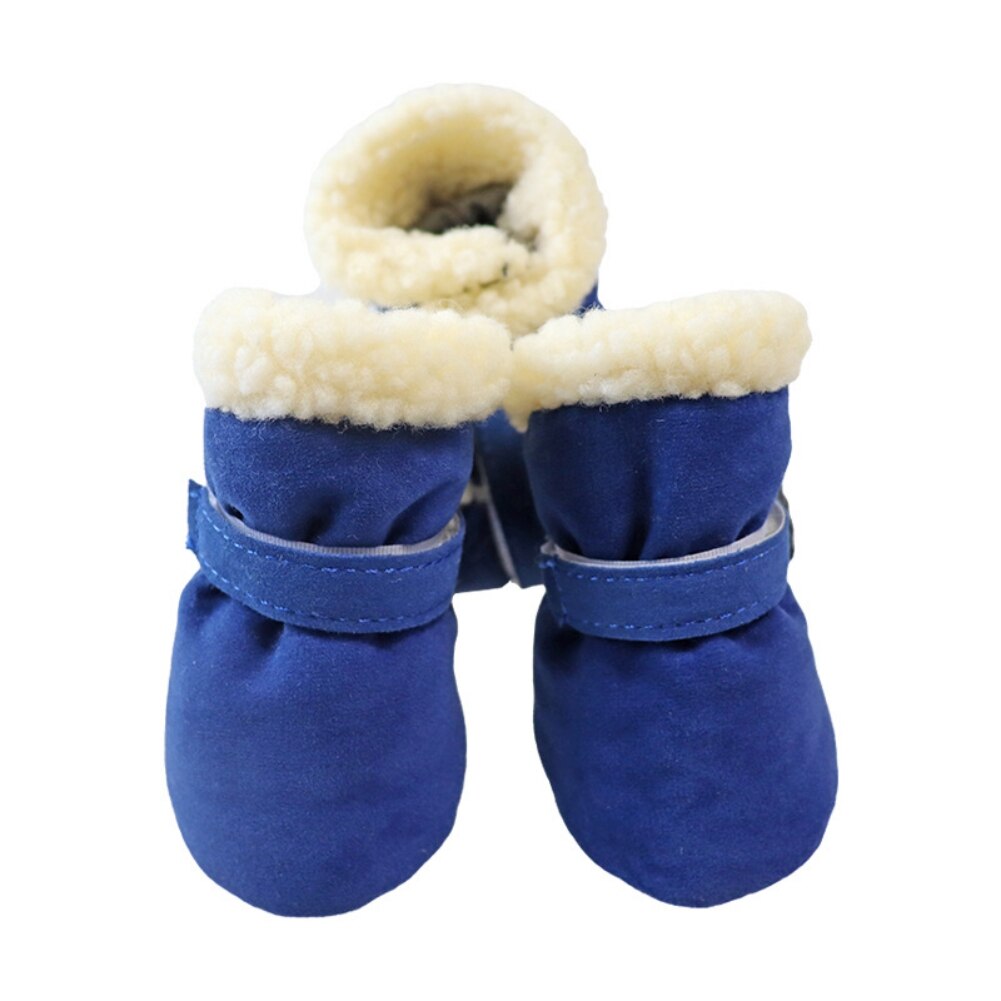 4Pcs Winter Pet Dog Shoes Anti-slip Snow Boots Thick Warm Cat Puppy Shoes Socks Boots for Chihuahua Yorkshire
