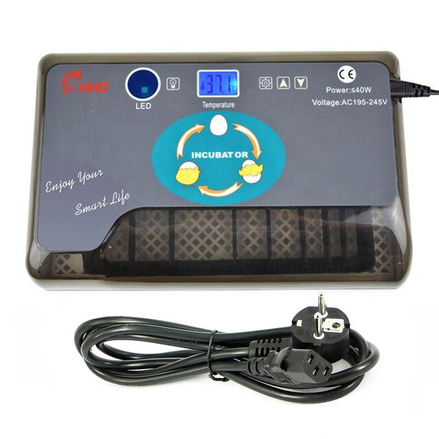 Full Automatic Incubator Brooder Farm Hatchery Machine 12 Egg Hatcher Chicken Automatic Egg Incubator Goose Bird Quail Brooder: EU PLUG / 220V