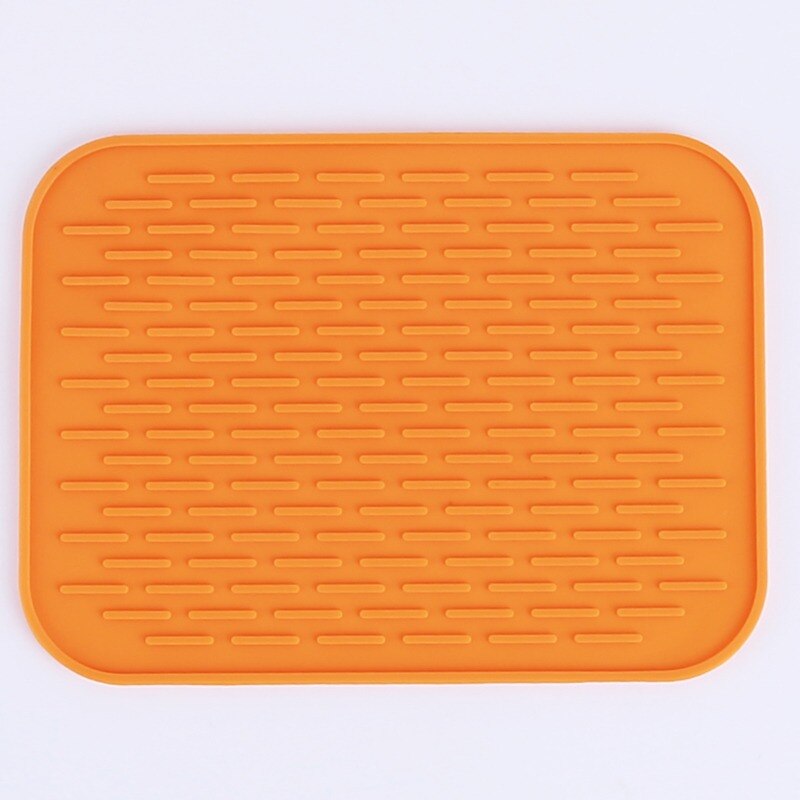 9 kolorów mata silikonowa naczynie robić zapiekania piekarnik podkładka termoizolacyjna pieczenie nieprzywierająca gruba podkładka maty akcesoria kuchenne: pomarańczowy