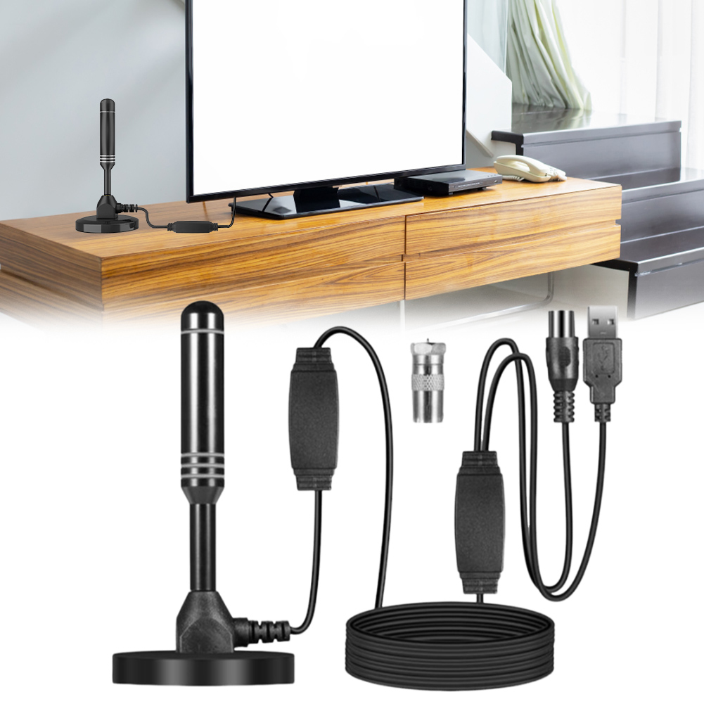 10 m/5 m/3 m digitale TV-Antenne, 37 dB, hohe Verstärkung, verstärkte HDTV-Antenne, Mehrzweck-HDTV-Digitalbox, Innenantenne, unterstützt 4K 1080p