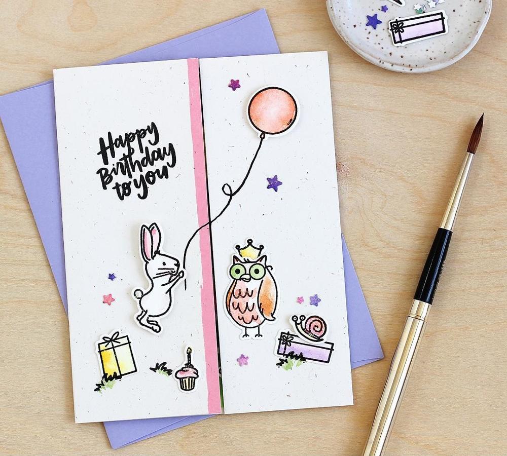Affe Tiere Glücklich Geburtstag Kuchen Metall Schneiden Stirbt und Briefmarken Schablone für DIY Scrapbooking foto Album Präge Papier Karten