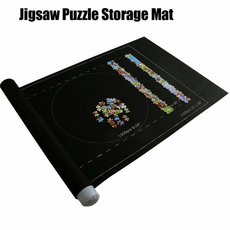 Jigsaw Puzzle Roll Storage Mat Puzzle Felt Saver For Up To 1500pcs 24*46 inch Jigsaw Felt Mat