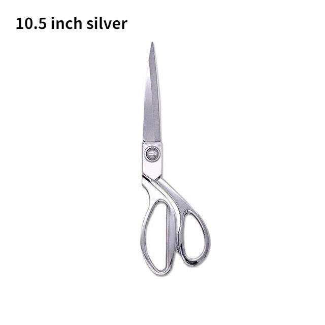 Maat Schaar Gegalvaniseerd Legering Rvs Grote Schaar 8/9/10 Inch Kleding Stof Schaar Naaien Schaar Leer: 10.5 inch silver