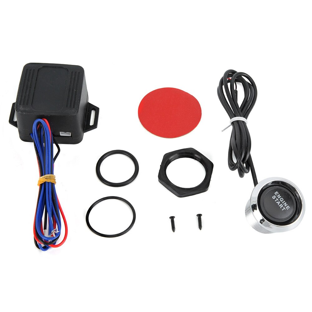 12V durable Blue Engine Start Button Car Engine Start Stop Push Button Ignition Starter Kit Auto Modification Accessory