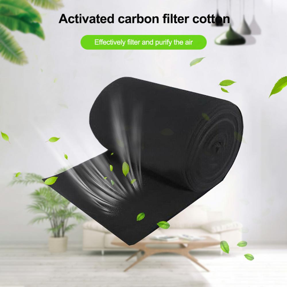 1m*1m*3mm Home Fabric Air Conditioner Activated Carbon Purifier Pre Filter Fabric Sheet Pad