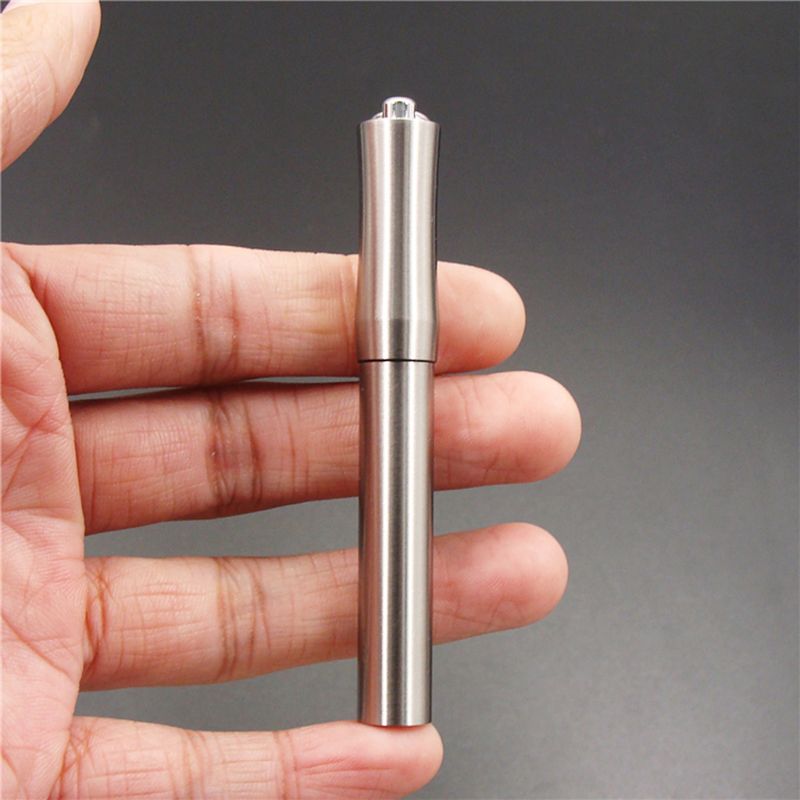 Pocket Travel Pocket Toothpick Holder Waterproof Stainless Steel Pill Case Box Container With Key Ring Titanium Alloy Toothpicks