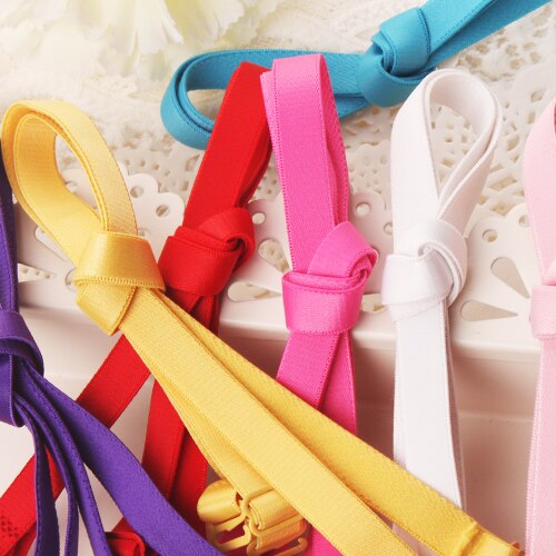 Colored Underwear Adjustable Removable Shoulder Elastic Accessories Bra Straps For Bra 1.0cm Width 10mm Non-Slip