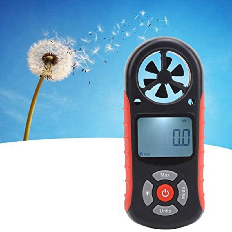Altitude Meter LCD Anemometer Altitude Gauge Weather Instrument for Climbing Small Ultra-Light Hiking