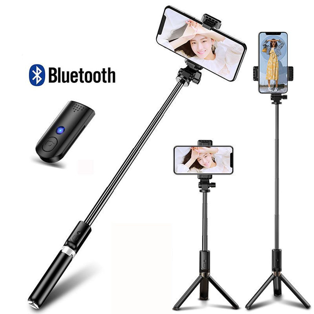 Draadloze Bluetooth-Compatibel Selfie Stick Voor Monopod Statief Opvouwbare Handheld Shutter Remote Uitschuifbare Selfie Stok