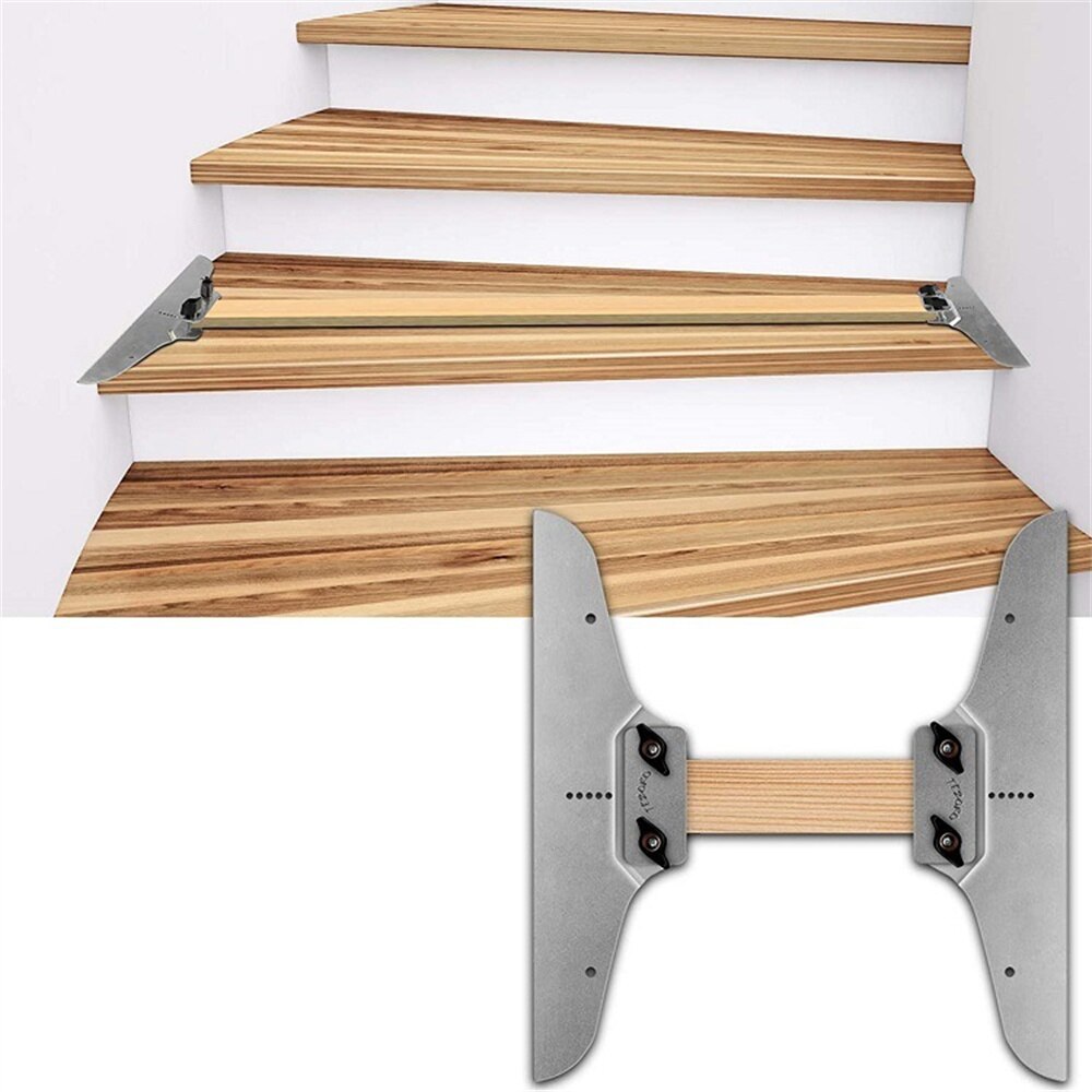 Metal Stair Tread Gauge Stair Tread Template Tool Measuring Tool Home Hardware Supplies Steel Stair Measuring Ruler